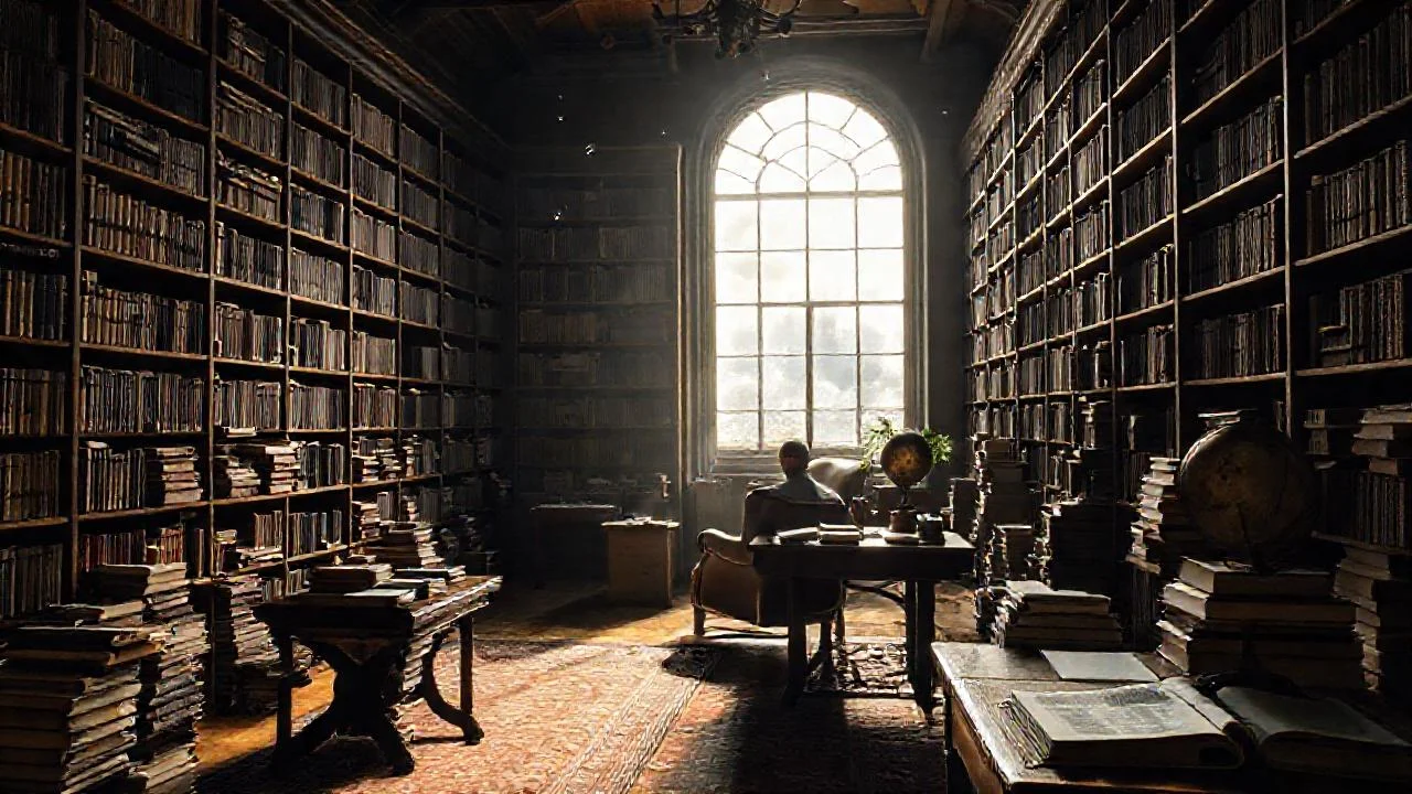 Silencio, libros y luz tenue