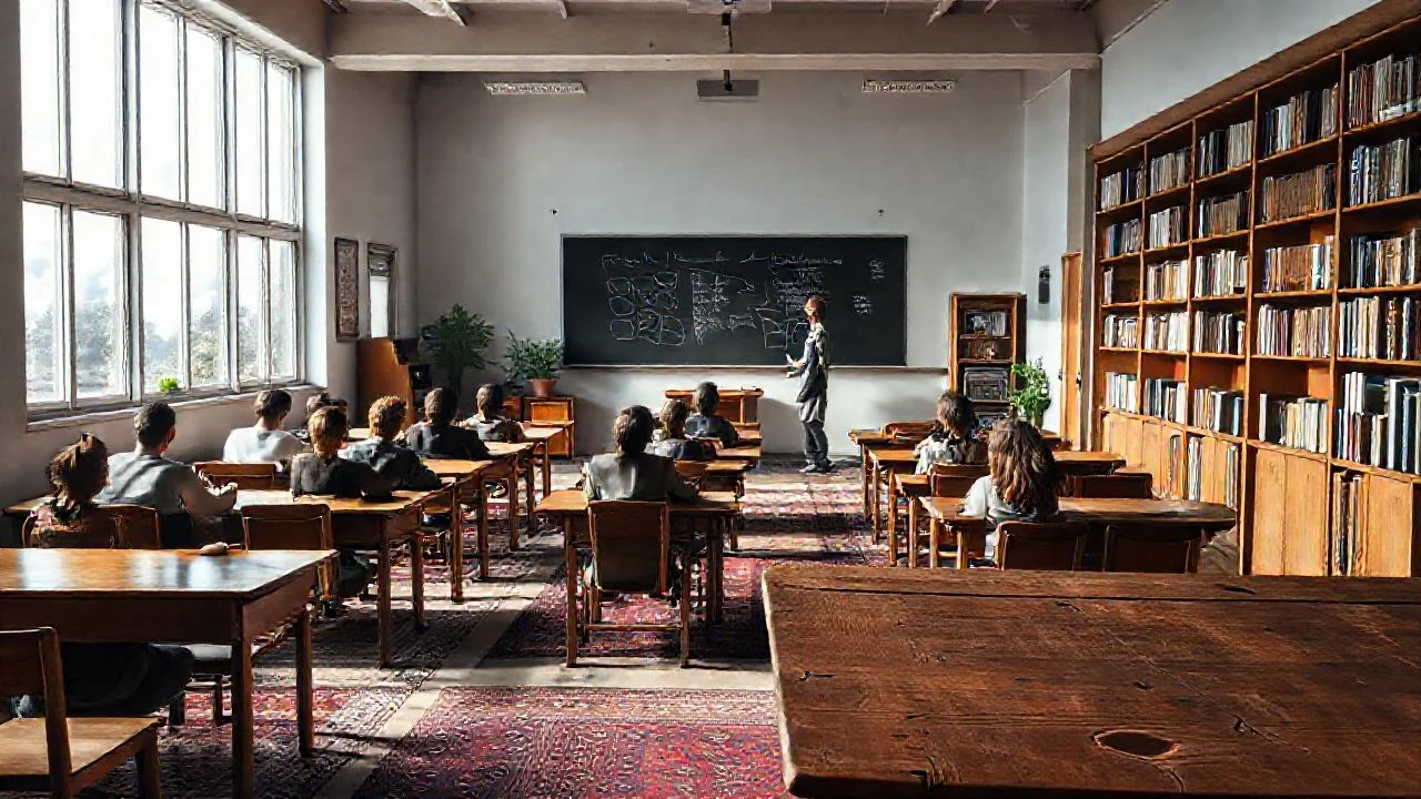 Un aula cálida y concentrada