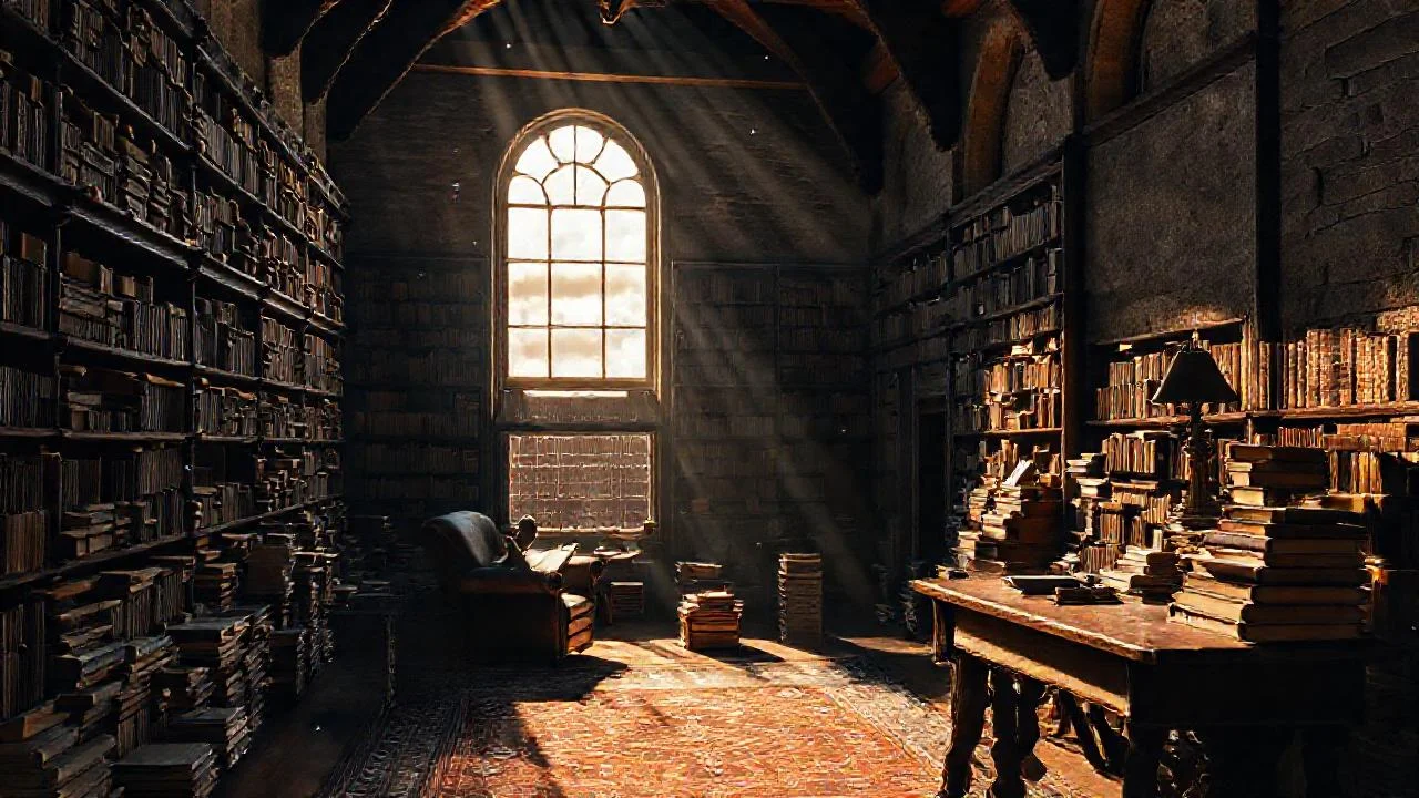 Silencio y libros en la luz