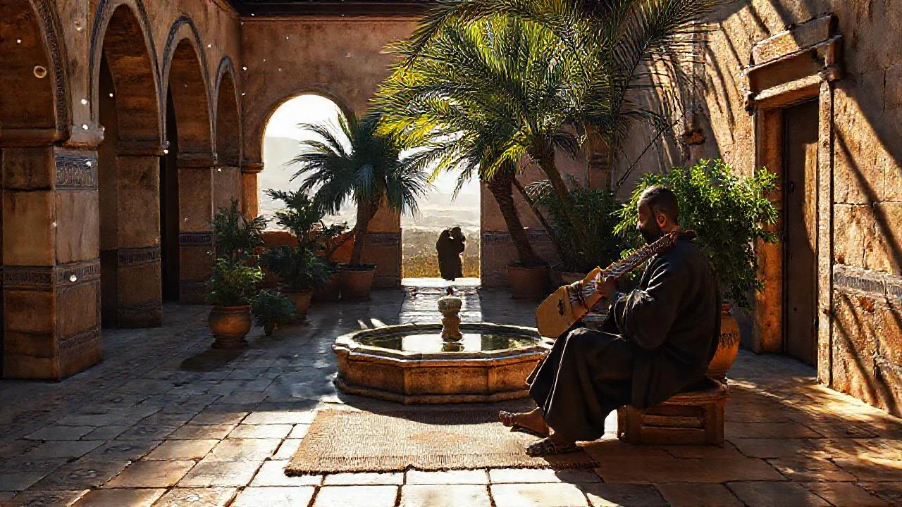 Un tranquilo oasis de luz cálida