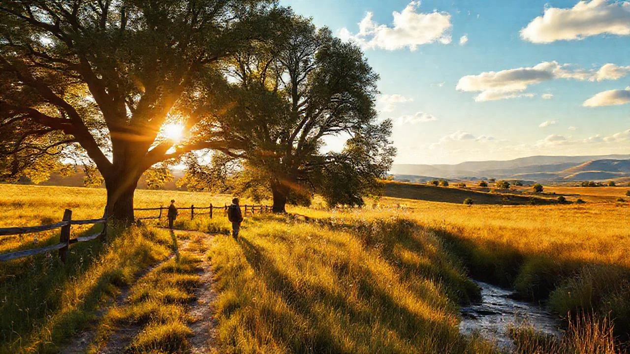 Paz y luz en la naturaleza