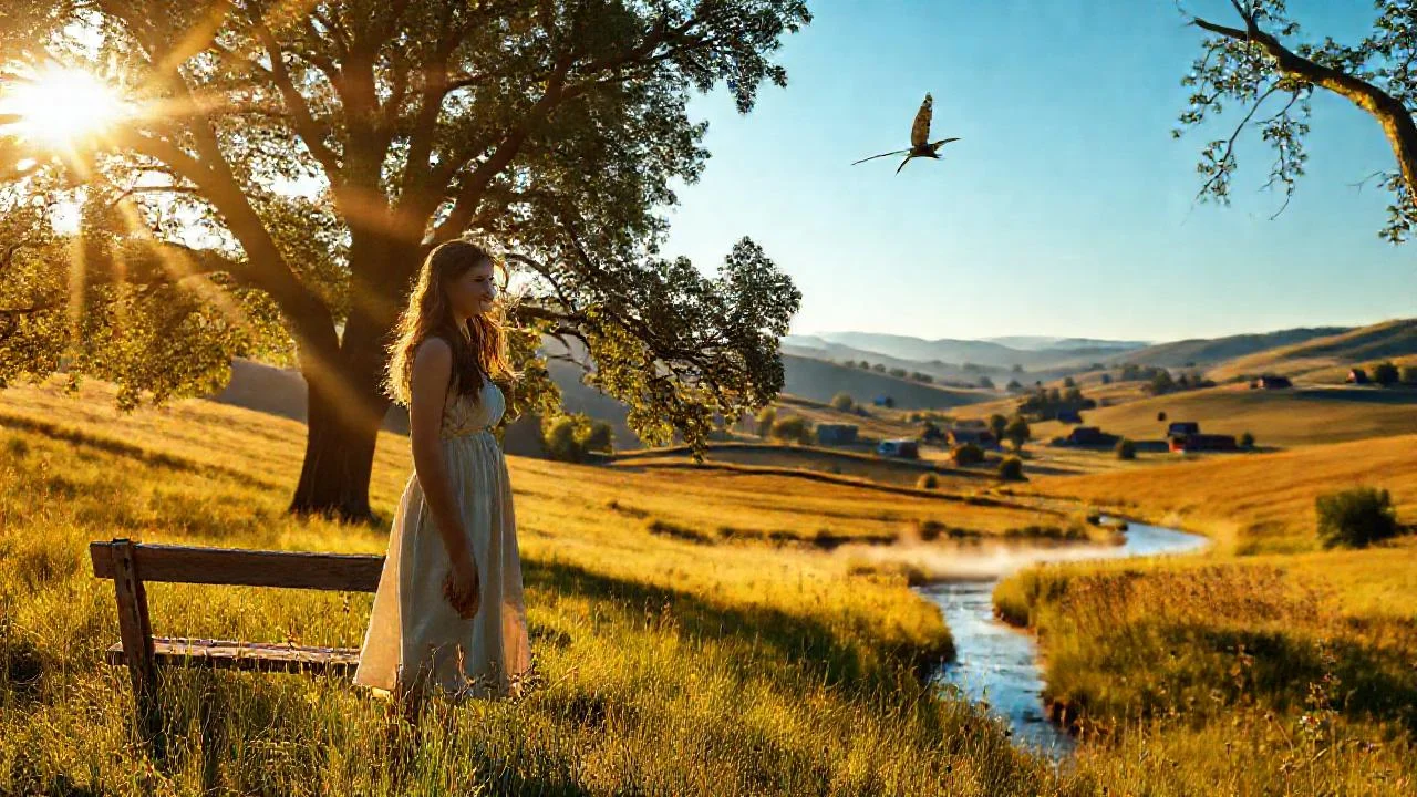 Paz y luz en el campo