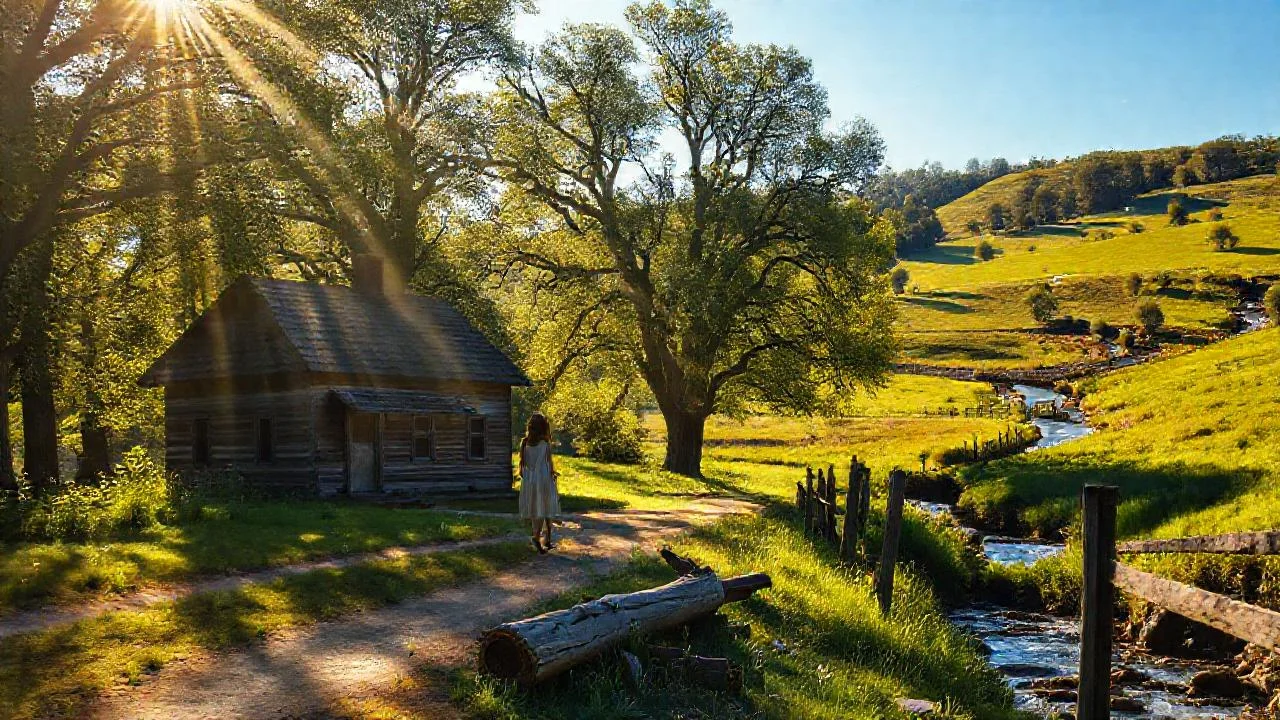 Paz rural ilumina la tarde