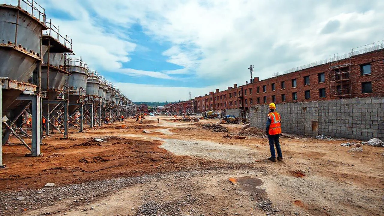 Construcción industrial, escala y actividad