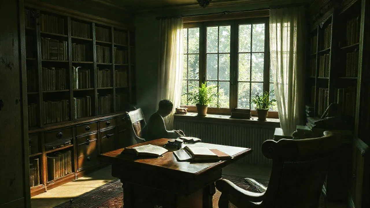 Un estudio tranquilo y evocador
