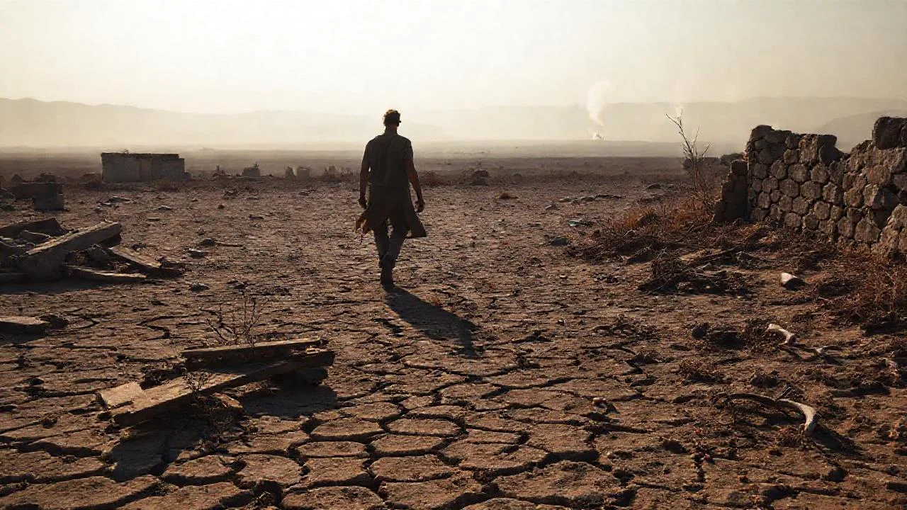 Desolación, silencio y lenta marcha