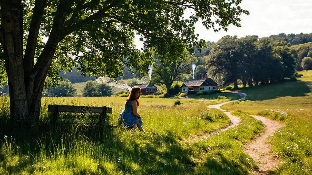Tranquilidad rural se filtra en luz