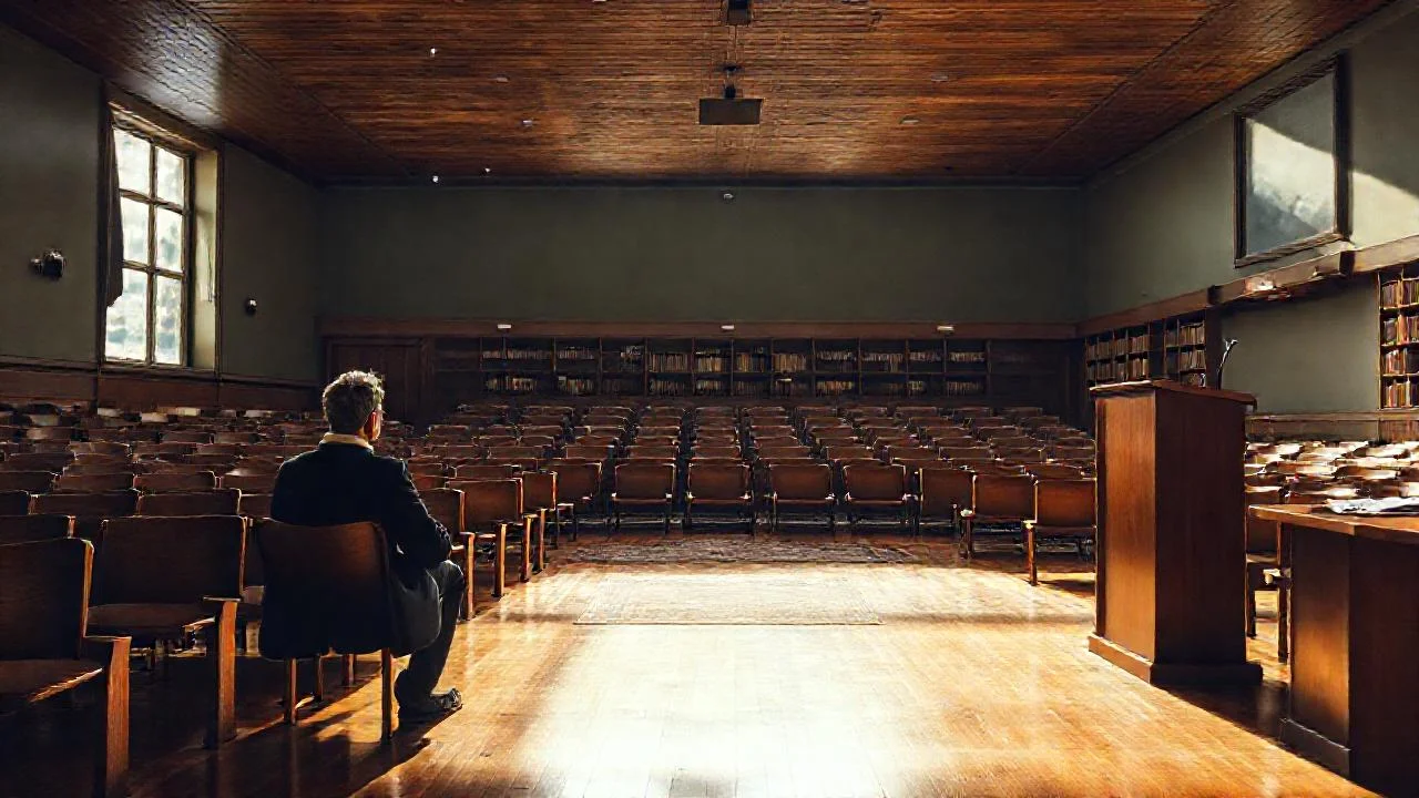 Un salón silencioso y lleno de historia