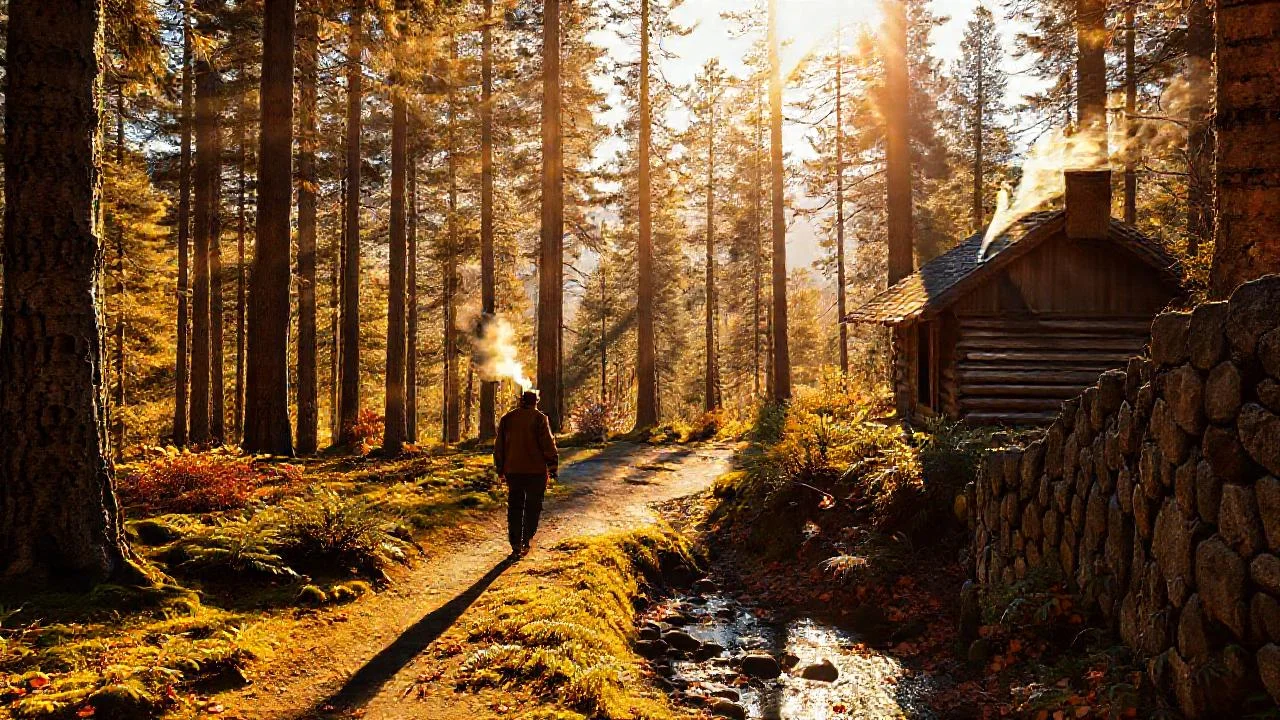 Un bosque remoto, silencioso y antiguo