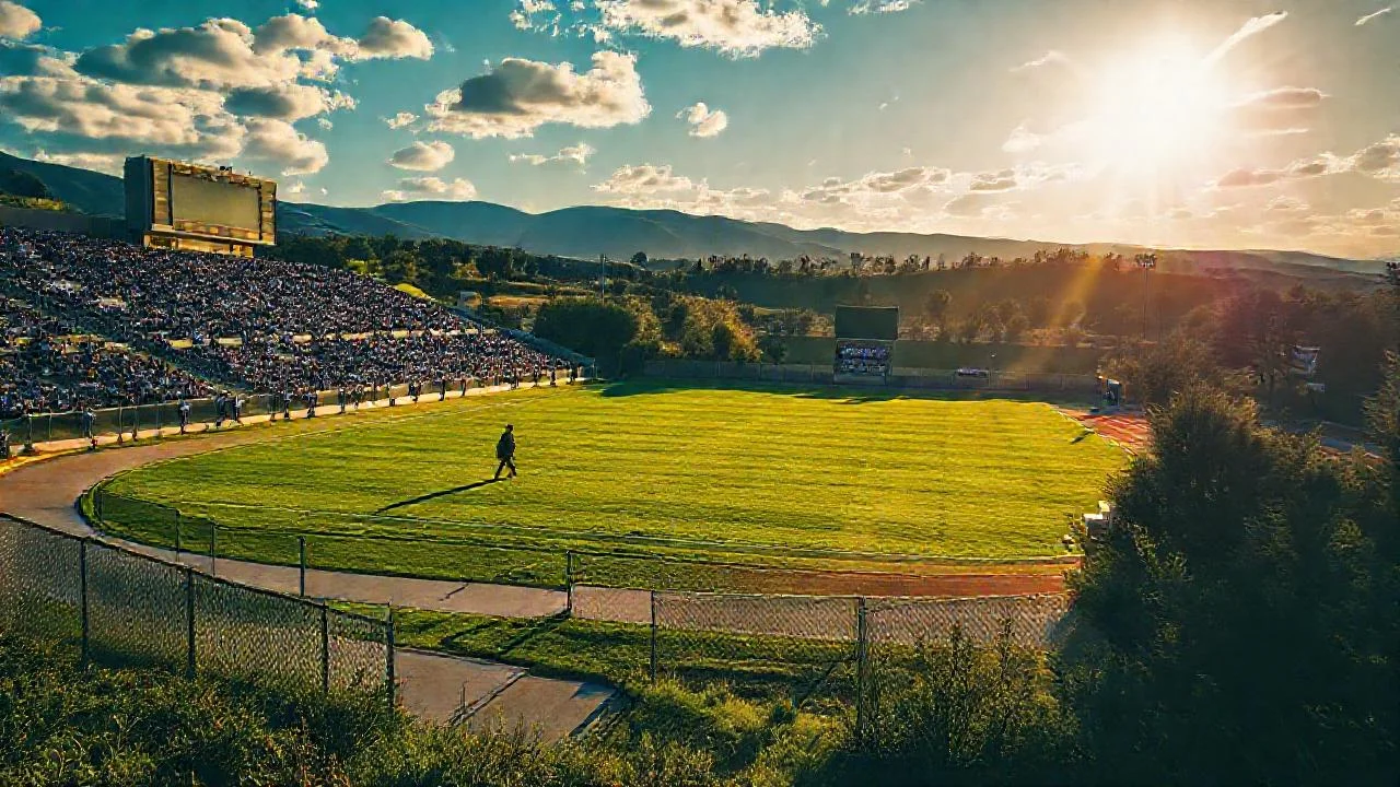 Sol radiante, estadio vibrante y silencioso