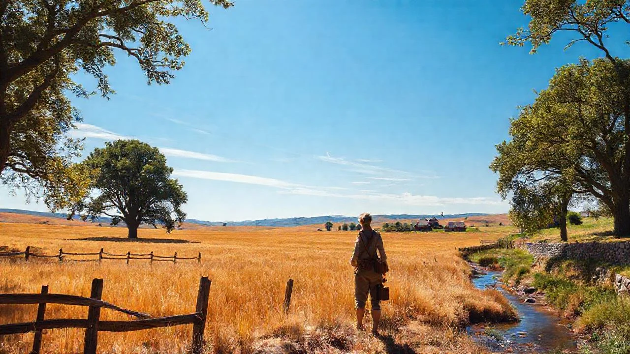 Un campo dorado observa la quietud