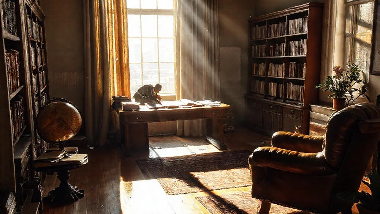 Un estudio tranquilo y contemplativo
