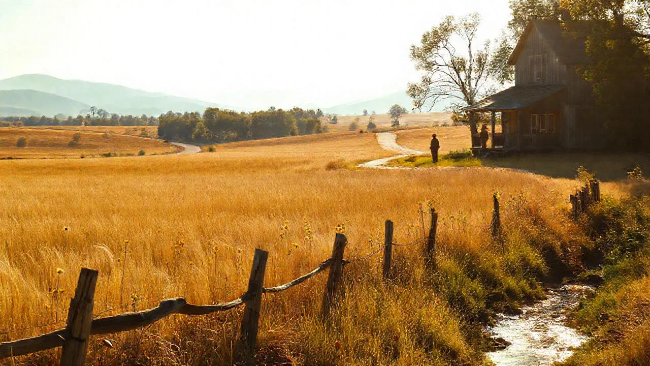 Campo dorado, silencio y contemplación