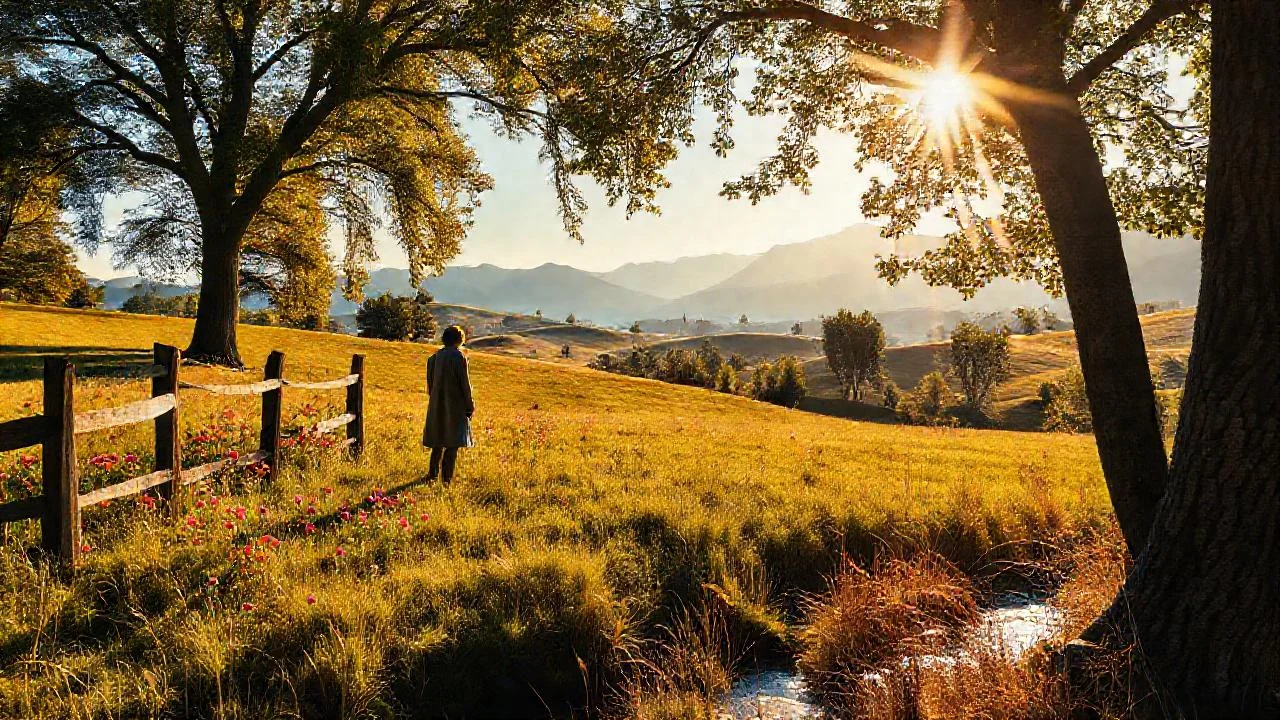 Un paisaje sereno y melancólico