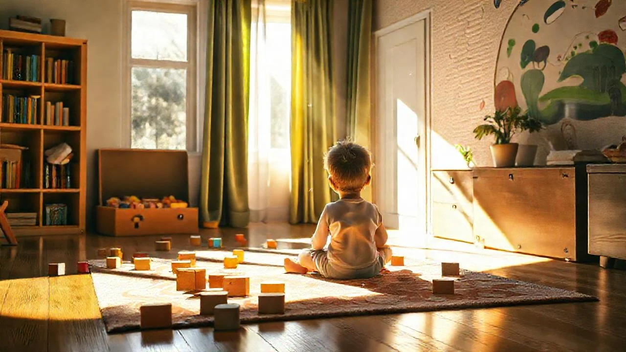 Sol y juego en un espacio cálido