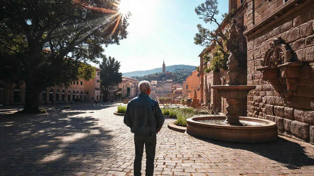 Un plaza antigua respira historia y calma