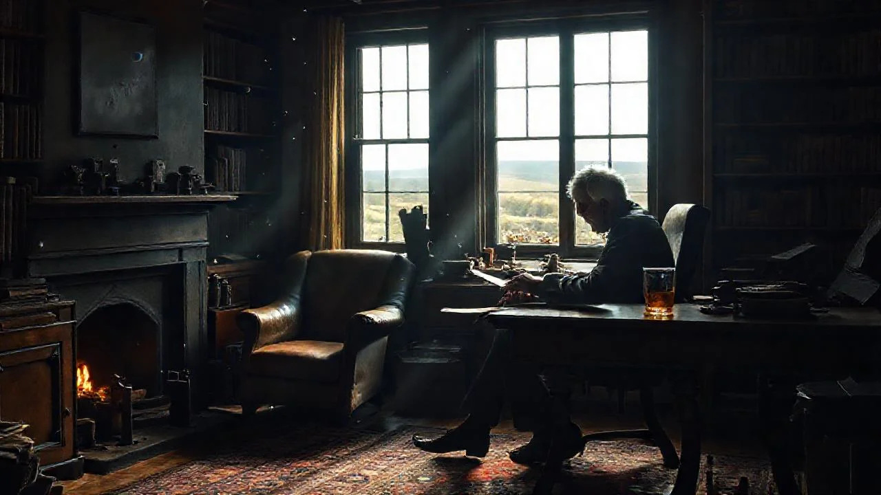 Un hombre contempla un espacio antiguo