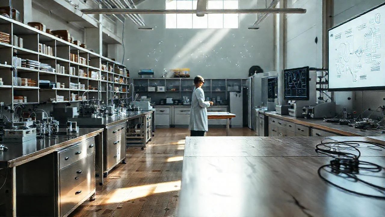 Un científico trabaja en un laboratorio