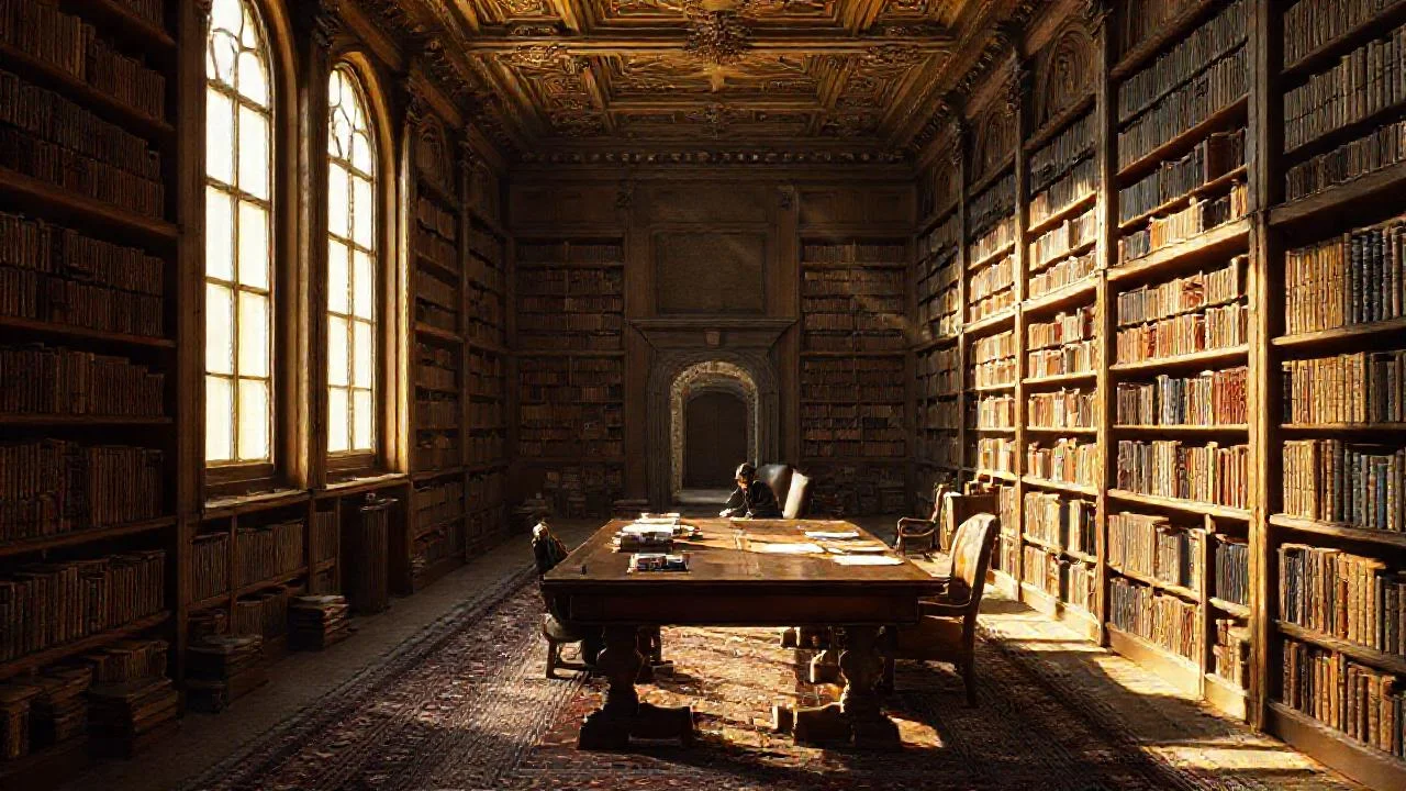 Un estudio silencioso y lleno de libros
