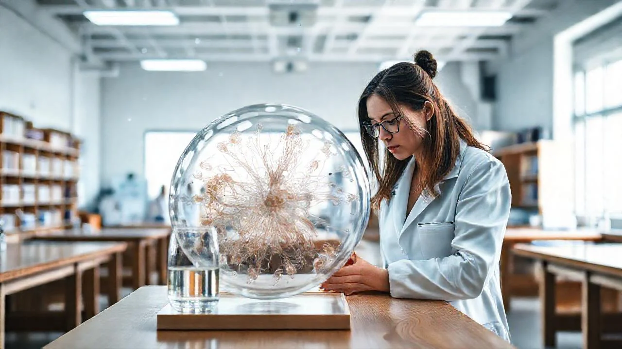 Laboratorio científico: foco en la célula