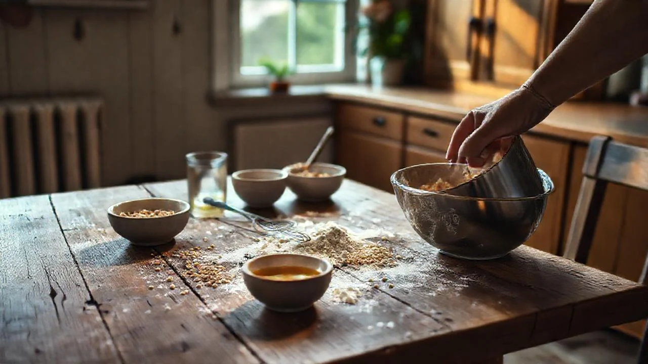 Una cocina tranquila, ingredientes a preparar