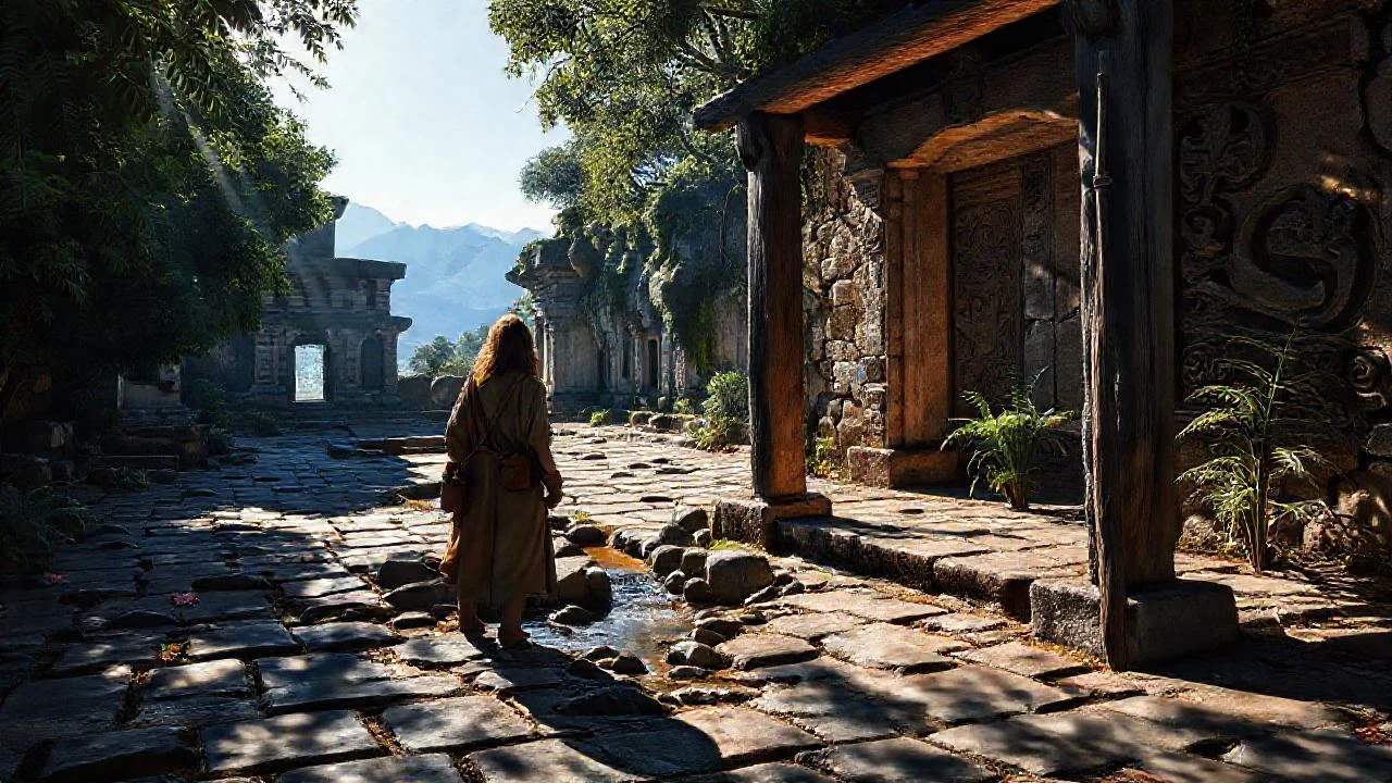 Ruinas antiguas, paz y misterio