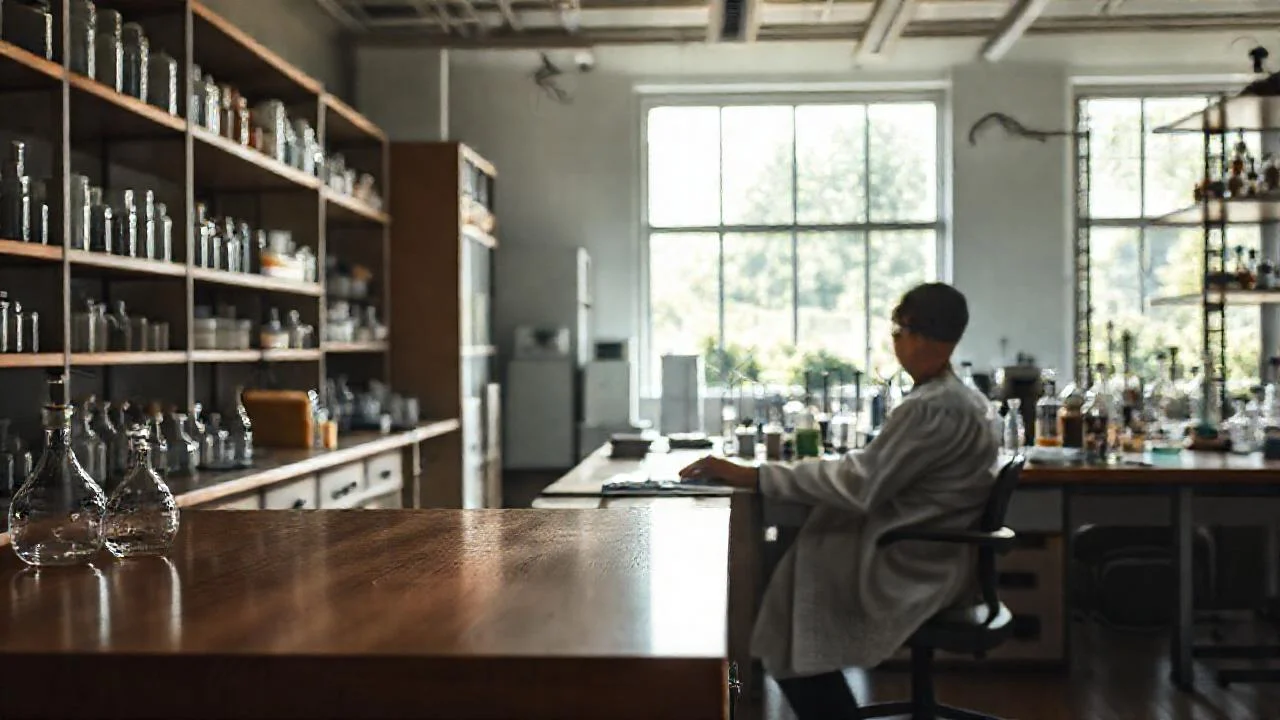 Un científico trabaja en un laboratorio