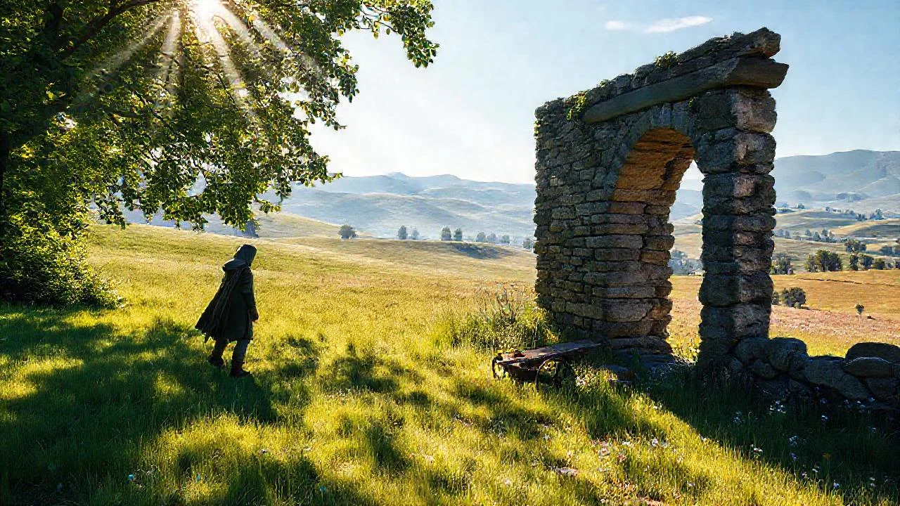 Un paisaje rural, silencioso y soleado