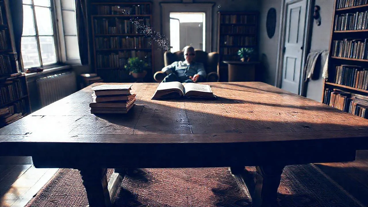 Un hombre reflexiona en un espacio cálido