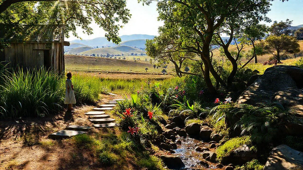 Un paisaje sereno y natural se revela