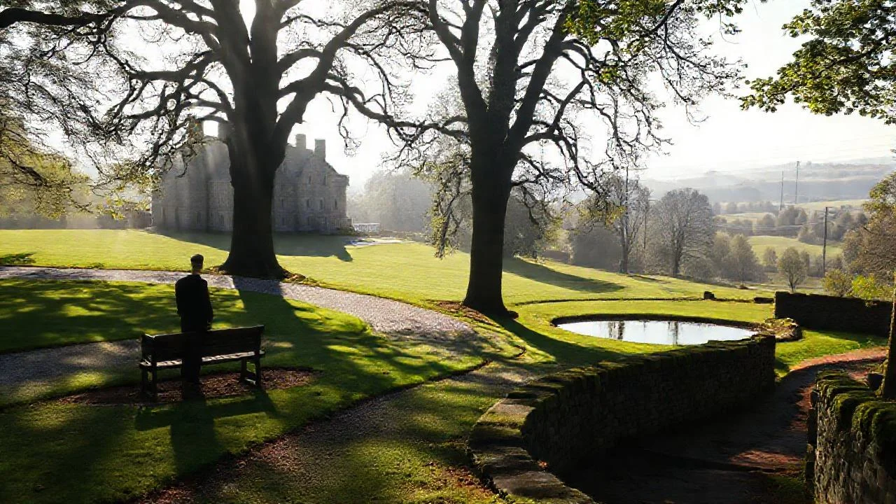 Un paisaje sereno y misterioso se extiende