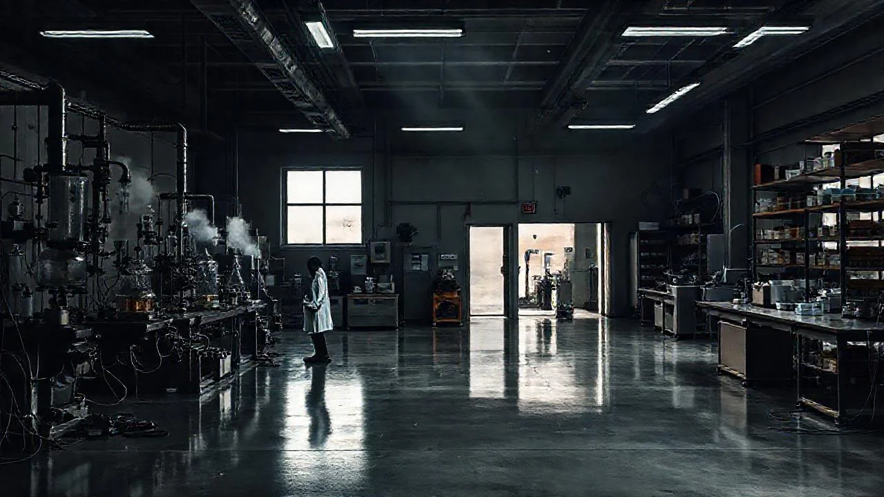 Laboratorio industrial, ambiente científico y silencioso