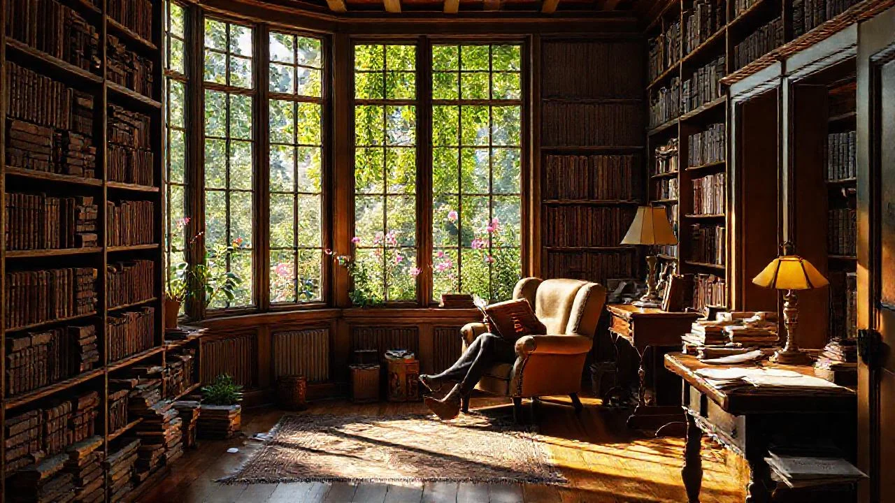 Un estudio tranquilo, lleno de lectura