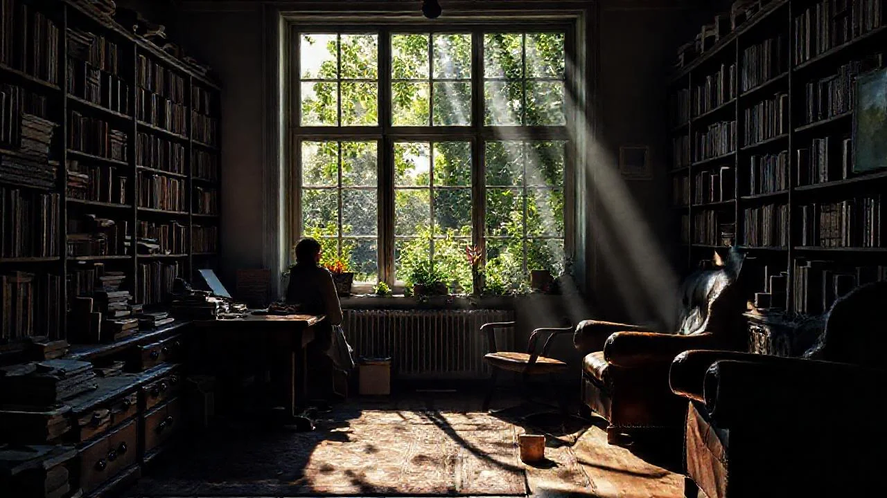 Un estudio iluminado, lleno de vida