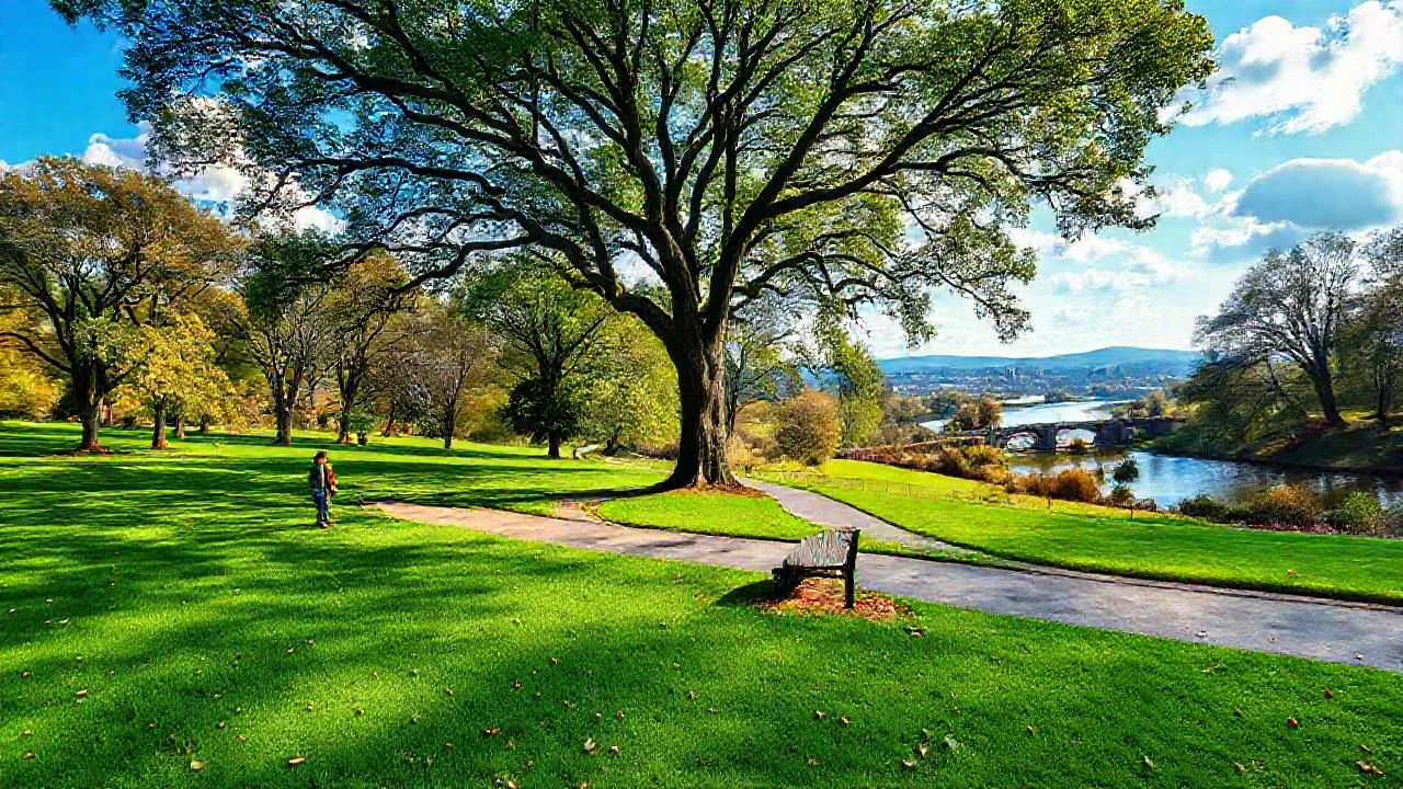 Un parque sereno y natural