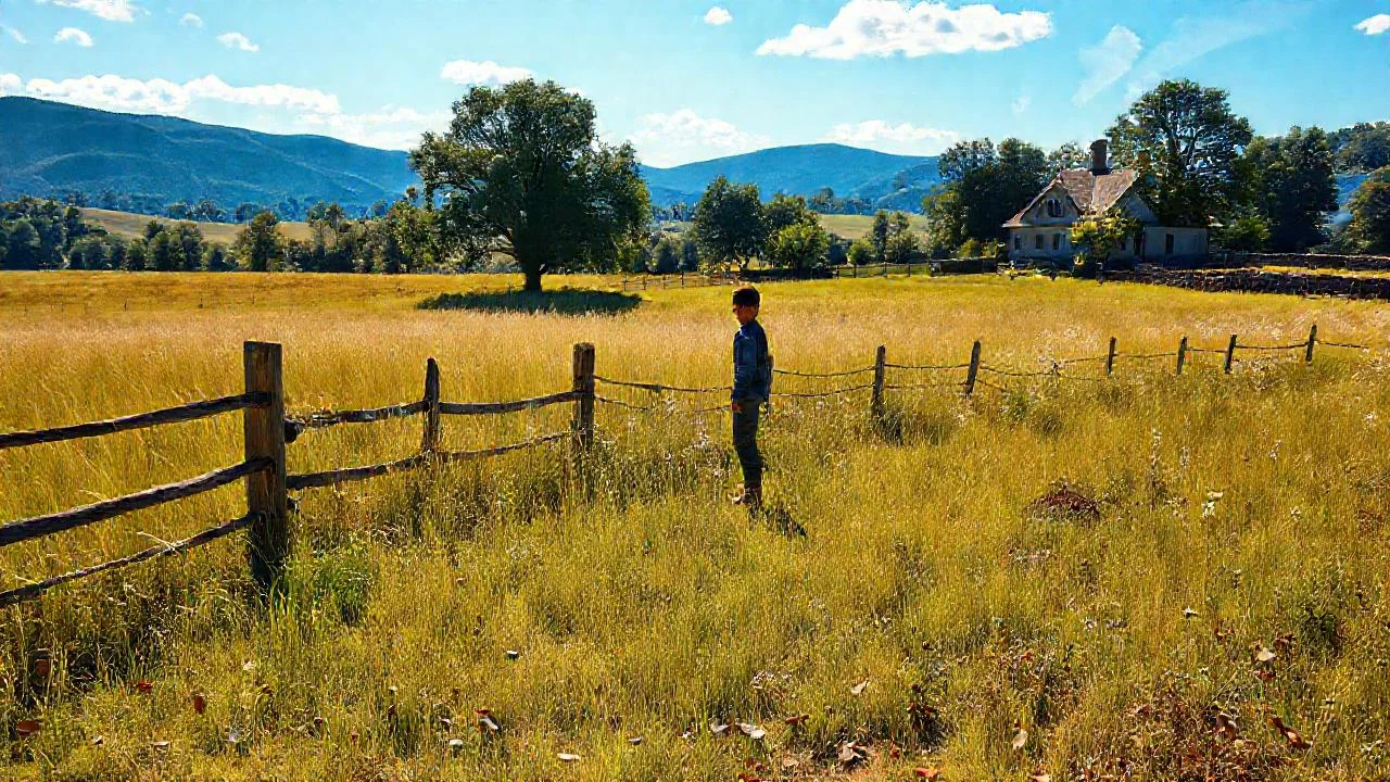 Un tranquilo paisaje rural y sereno