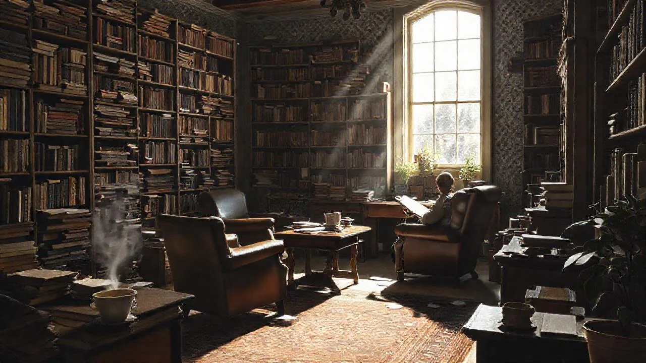 Un estudio tranquilo, lleno de lectura