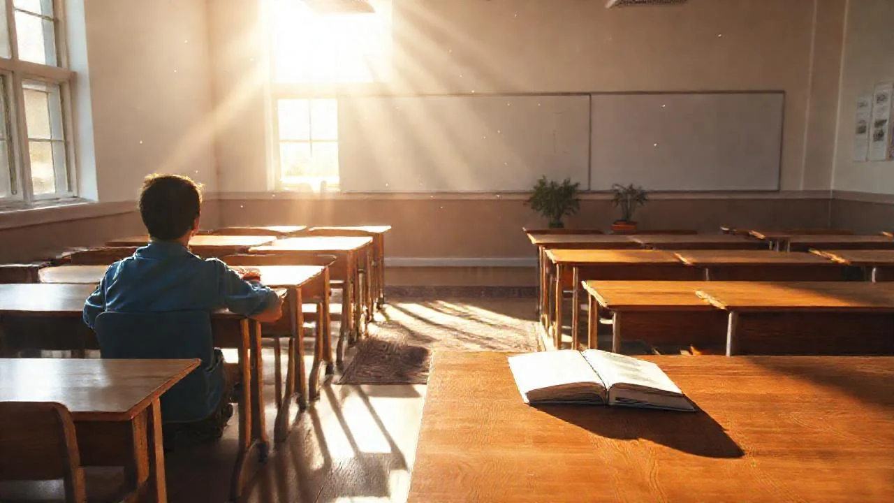Un aula tranquila y luminosa