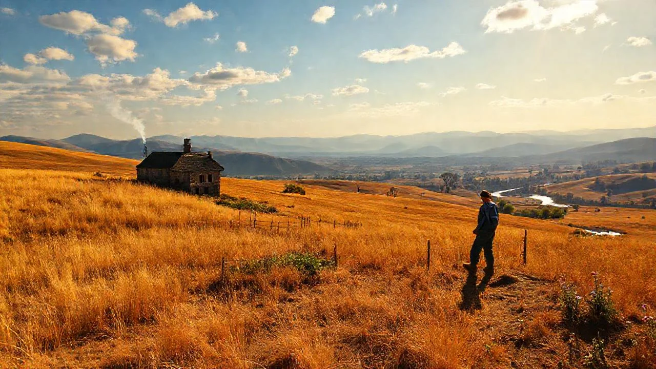 Campo sereno, vida sencilla y tranquila
