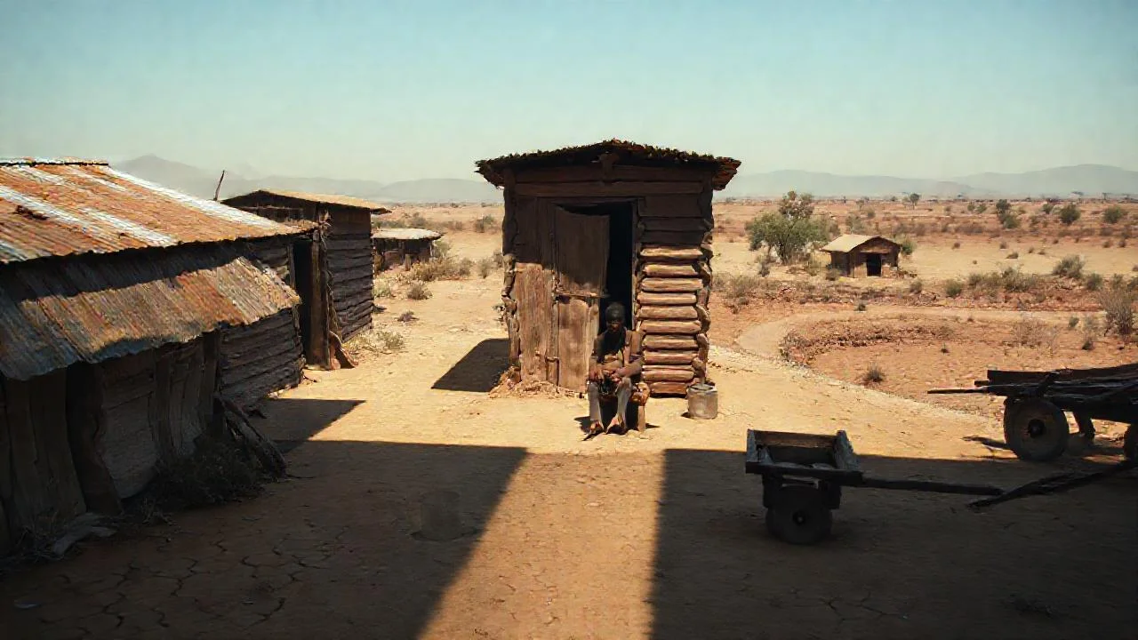 Desolación silenciosa, vida frugal y sombría