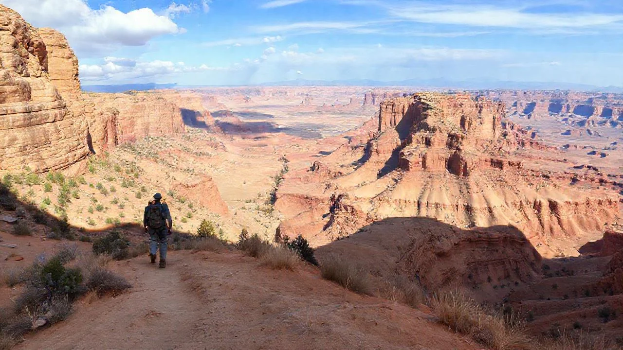 Canyon inmerso en luz y quietud