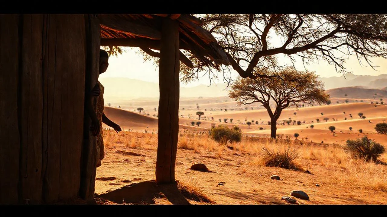 Un hombre solitario en la tierra