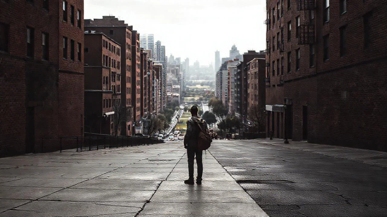 Ciudad árida y solitaria se extiende