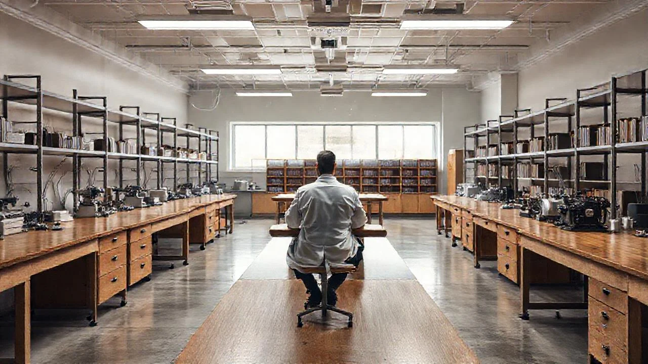 Laboratorio científico, ambiente de investigación sereno