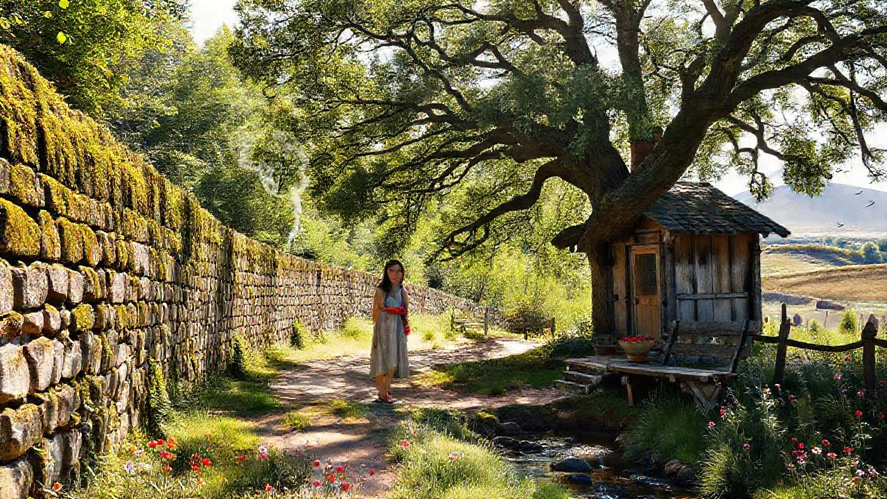 Tranquilidad antigua en la naturaleza