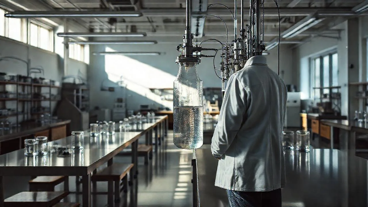 Laboratorio científico, atmósfera de investigación tranquila