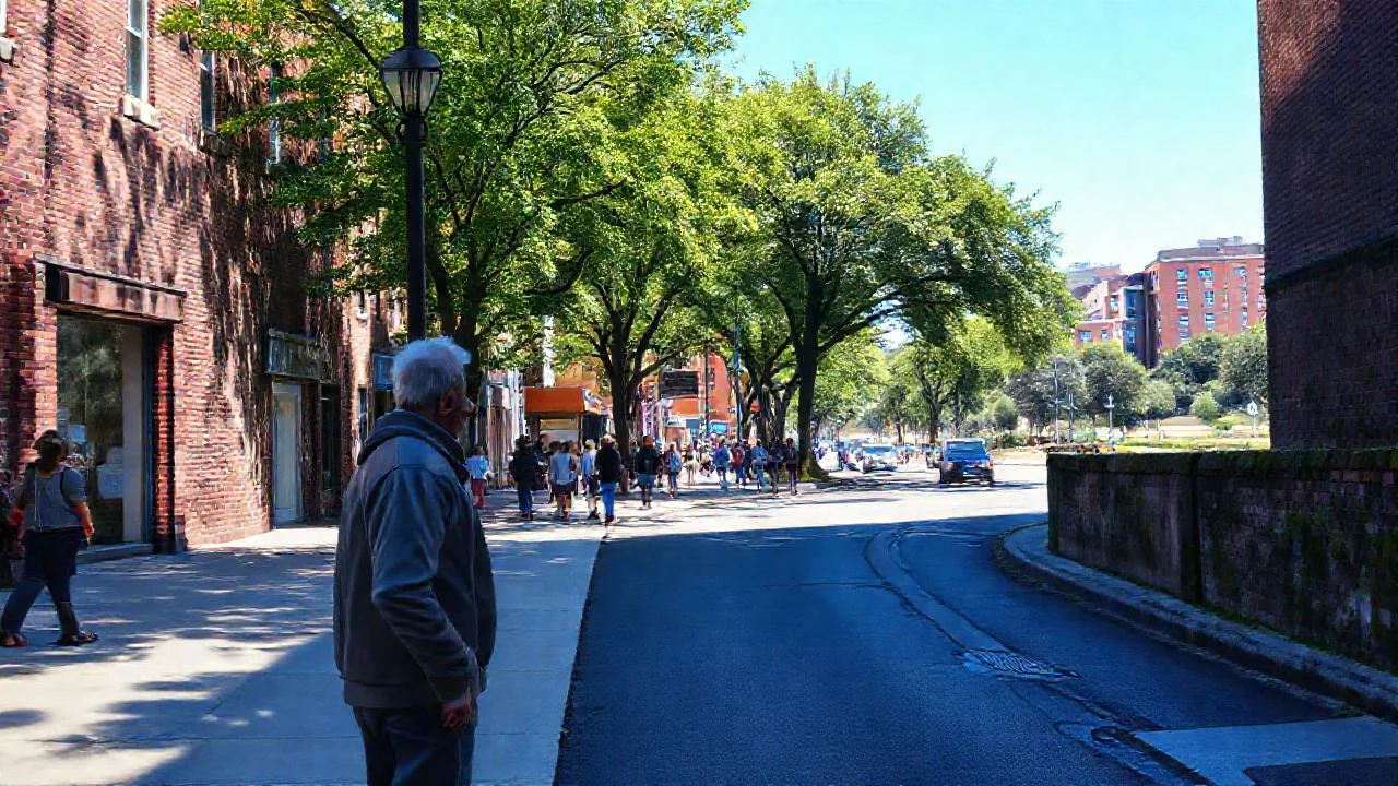 Ciudad vibrante, luz y sombras urbanas