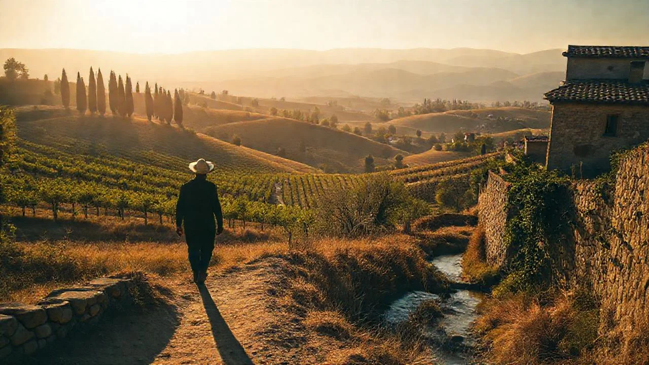 Toscana rural, luz y quietud