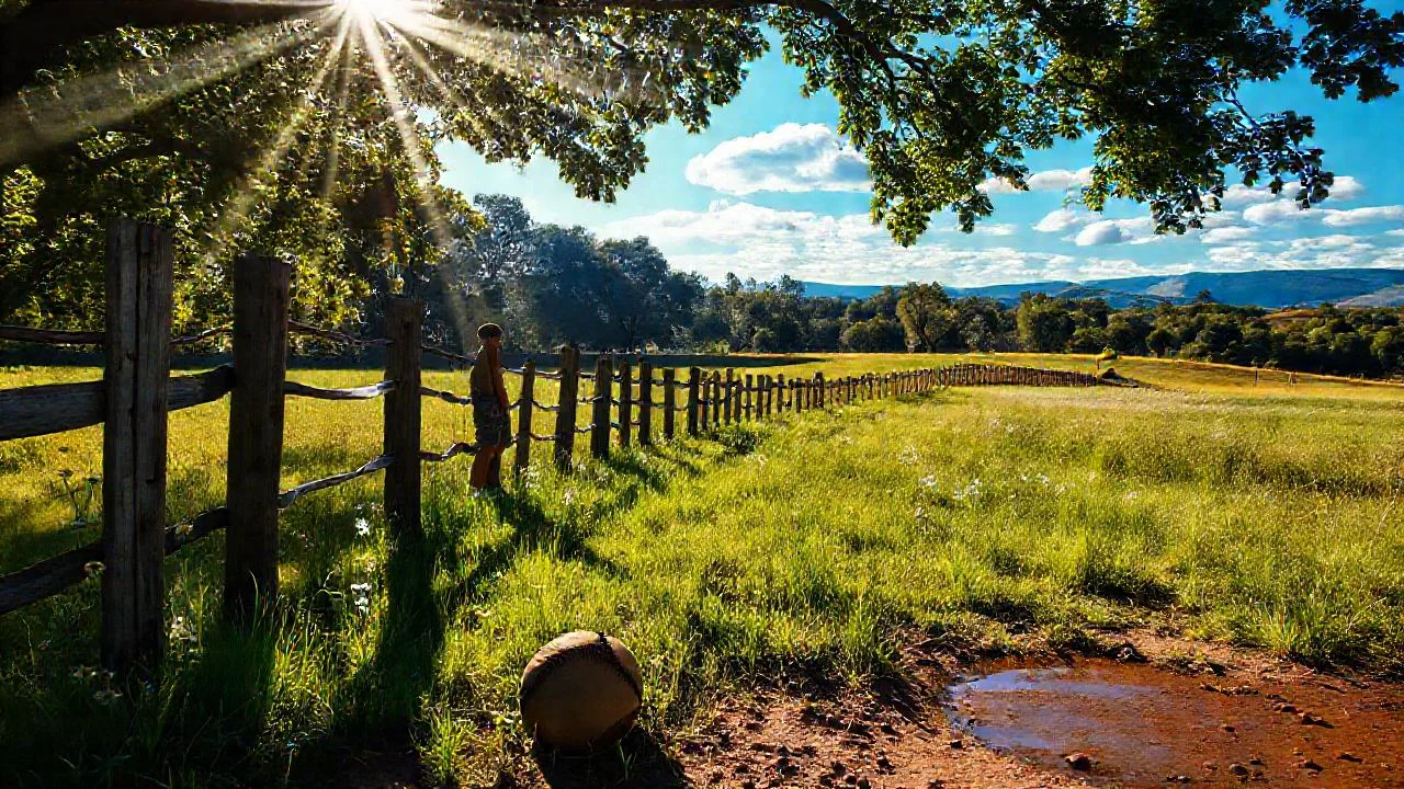 Sol da paz en el campo