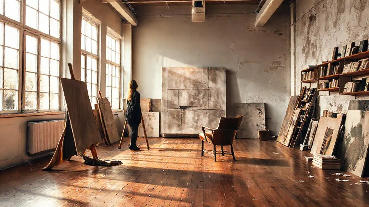 Un estudio silencioso, contemplativo y artístico